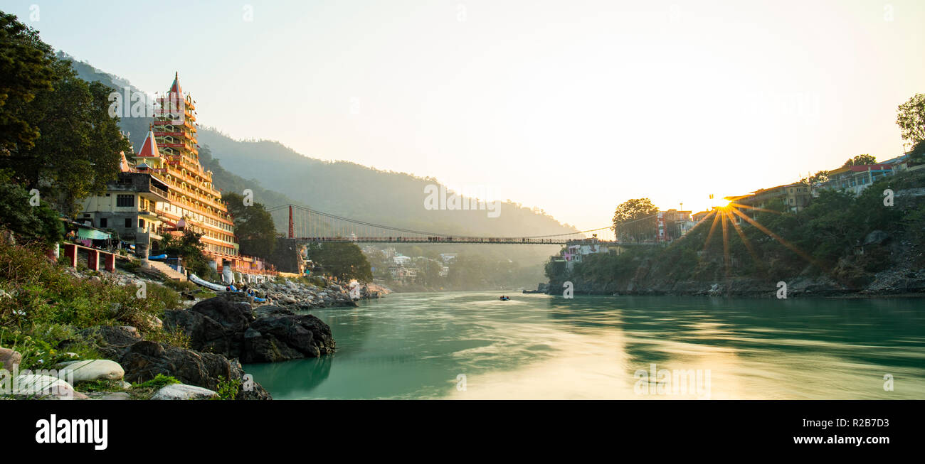 Aerial view of rishikesh hi-res stock photography and images - Alamy