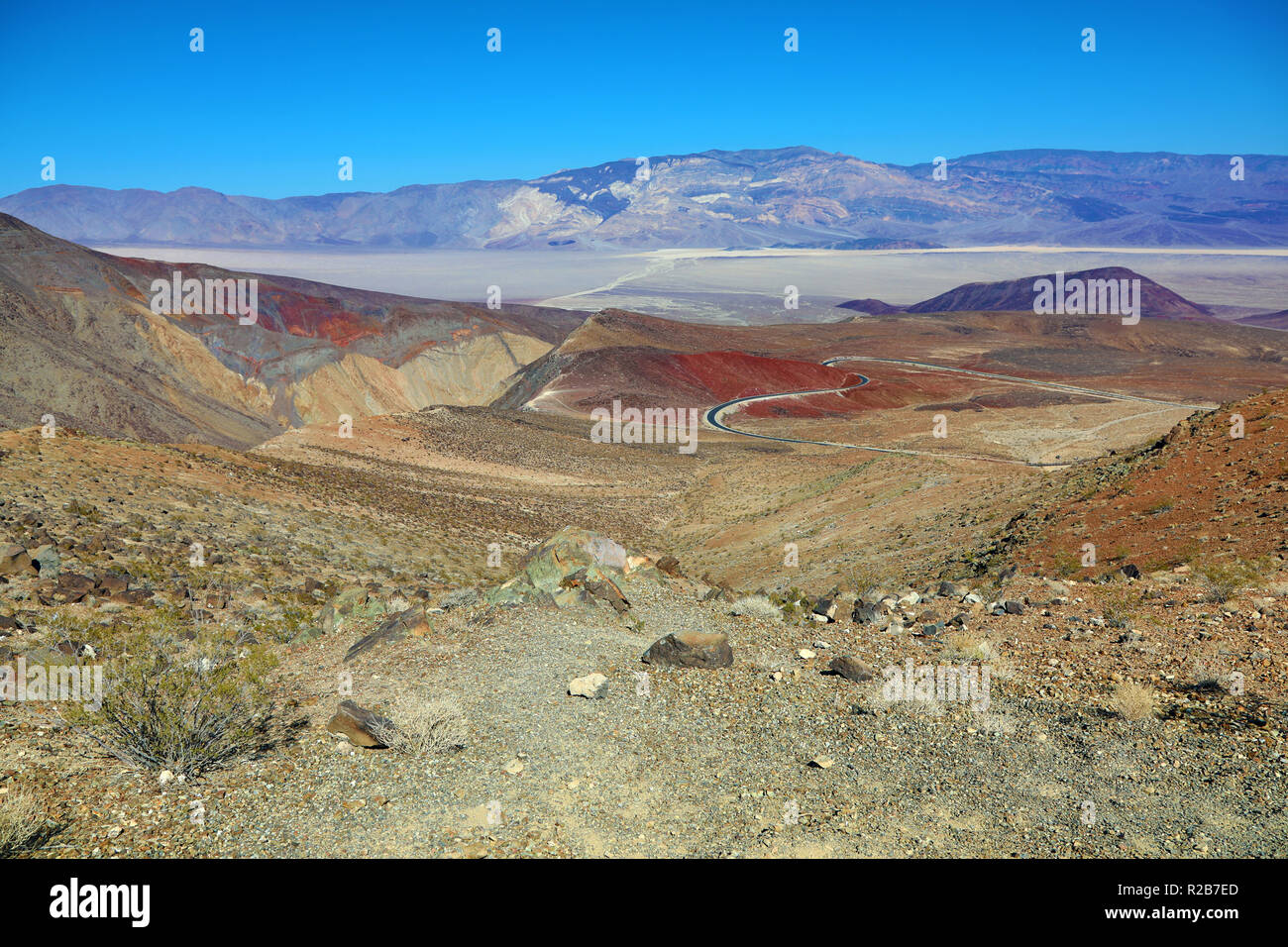 Barren landscape of Death Valley National Park, California, United States of America Stock Photo