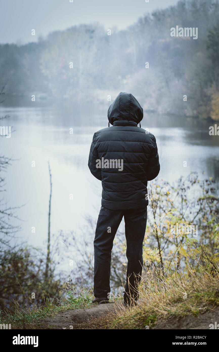 Man in the hood Stock Photo - Alamy