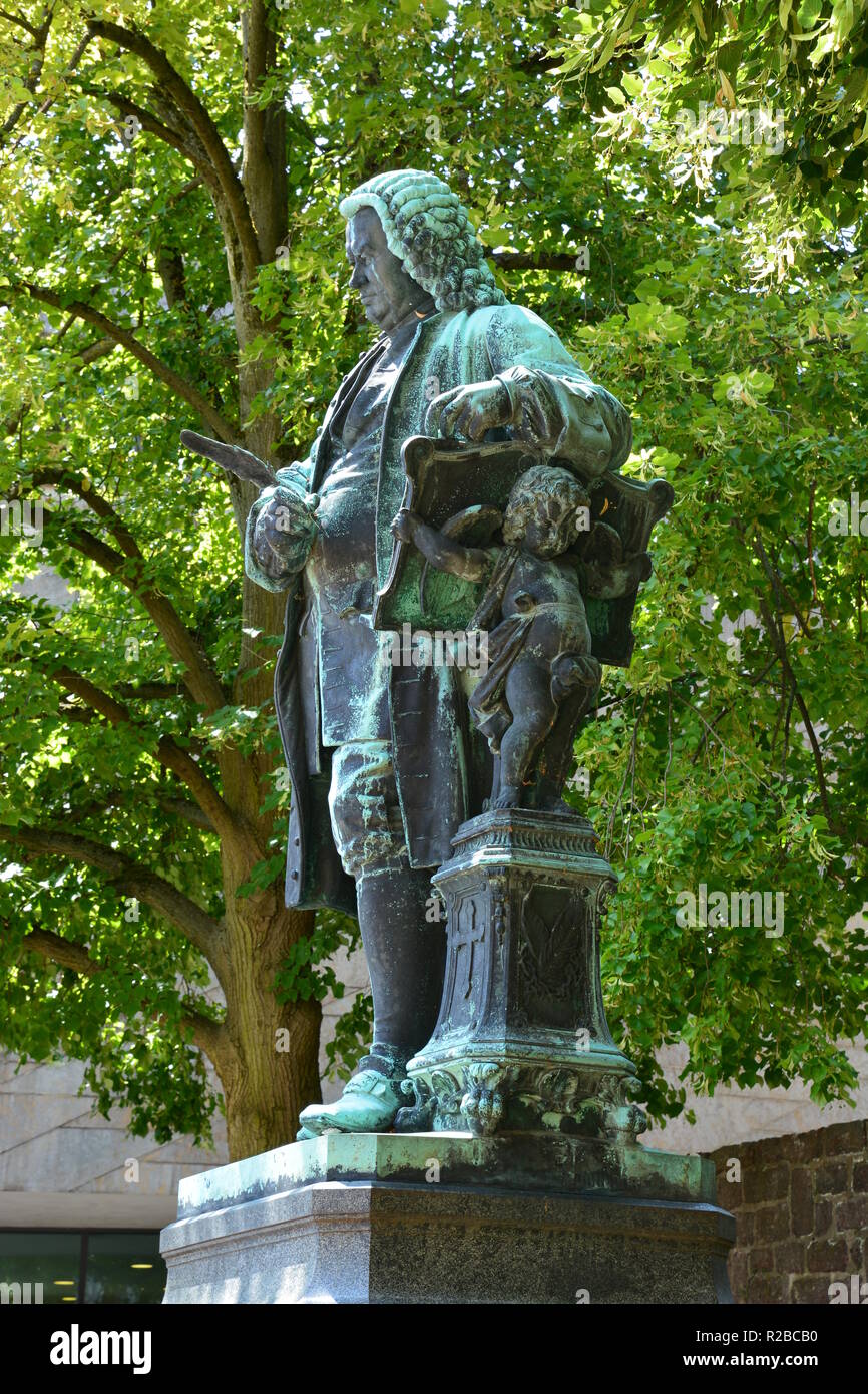 Eisenach, Germany – Monument to Johann Sebastian Bach in the historical town of Eisenach, region Thuringia, Germany Stock Photo