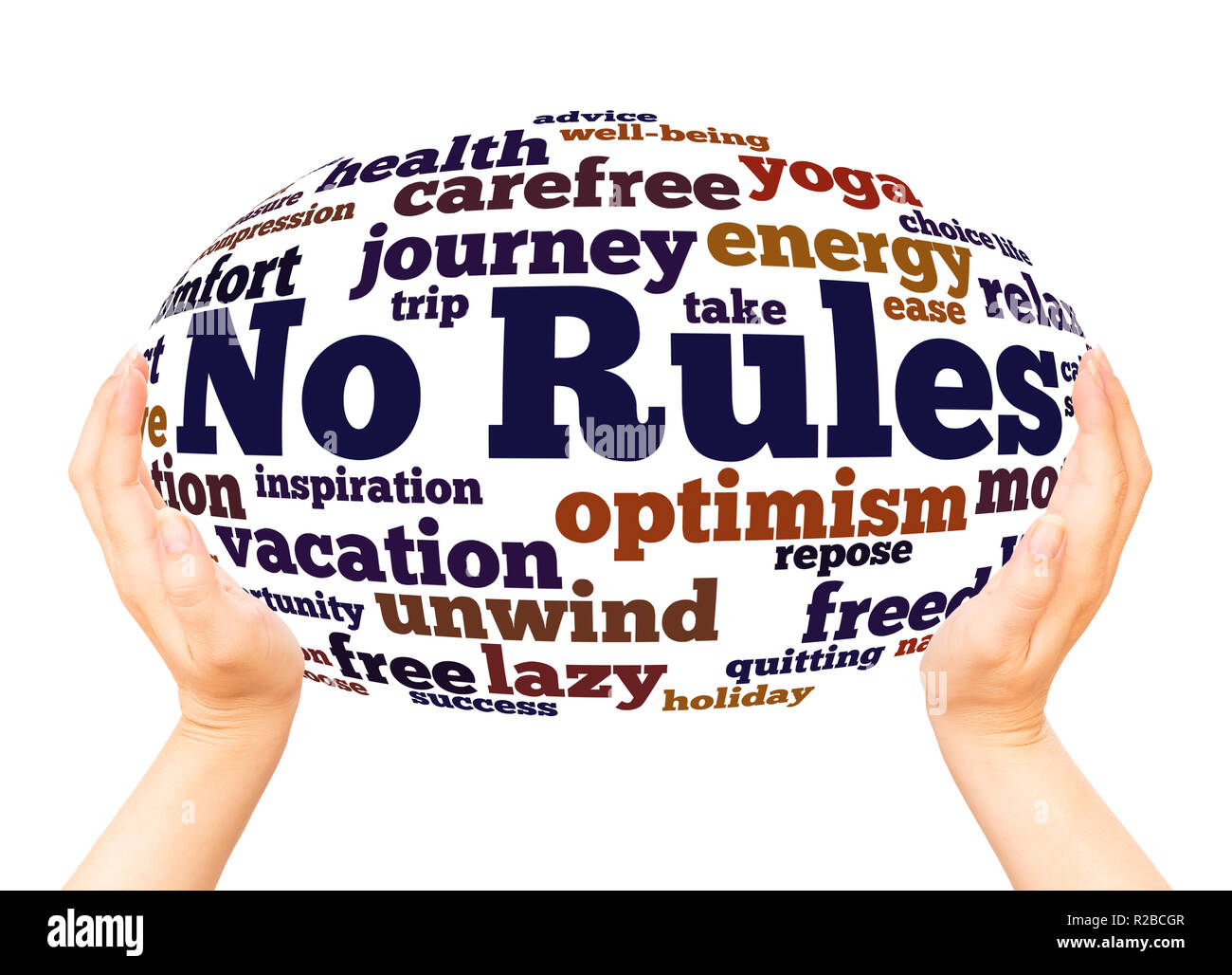 Respect Fair Rules wordcloud. No rules txt