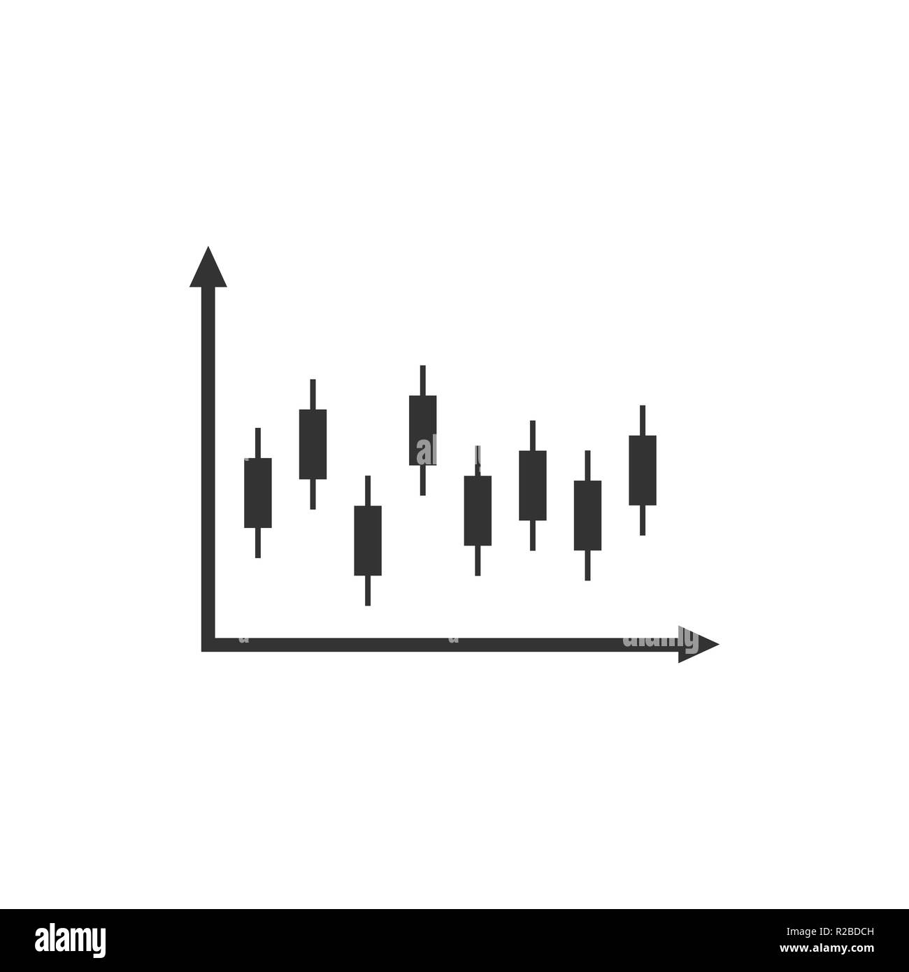 Vector illustration, flat design Candlestick chart Stock Vector Image & Art Alamy