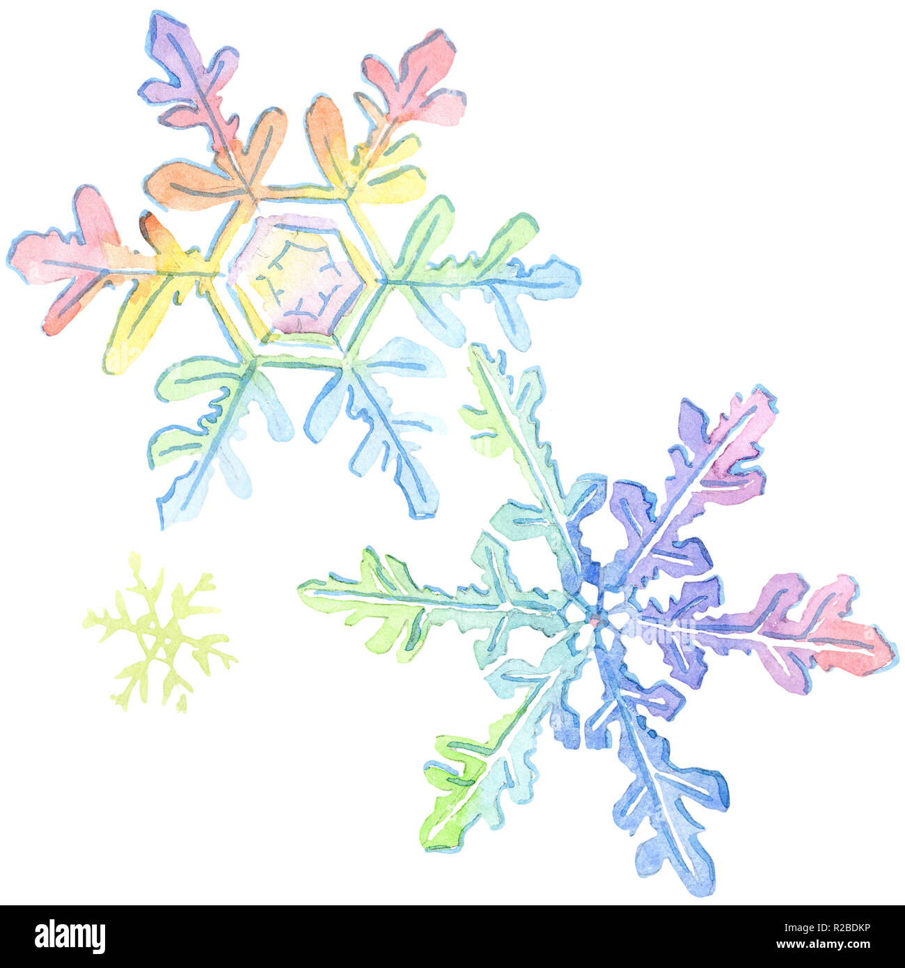 Isolated snowflake illustration element. Christmas winter holiday ...