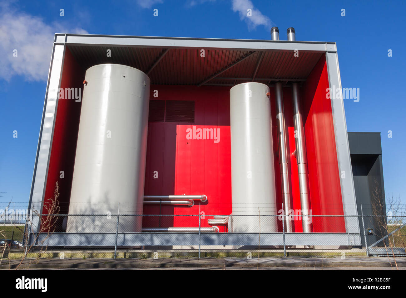 Modern Biomass power station Stock Photo - Alamy