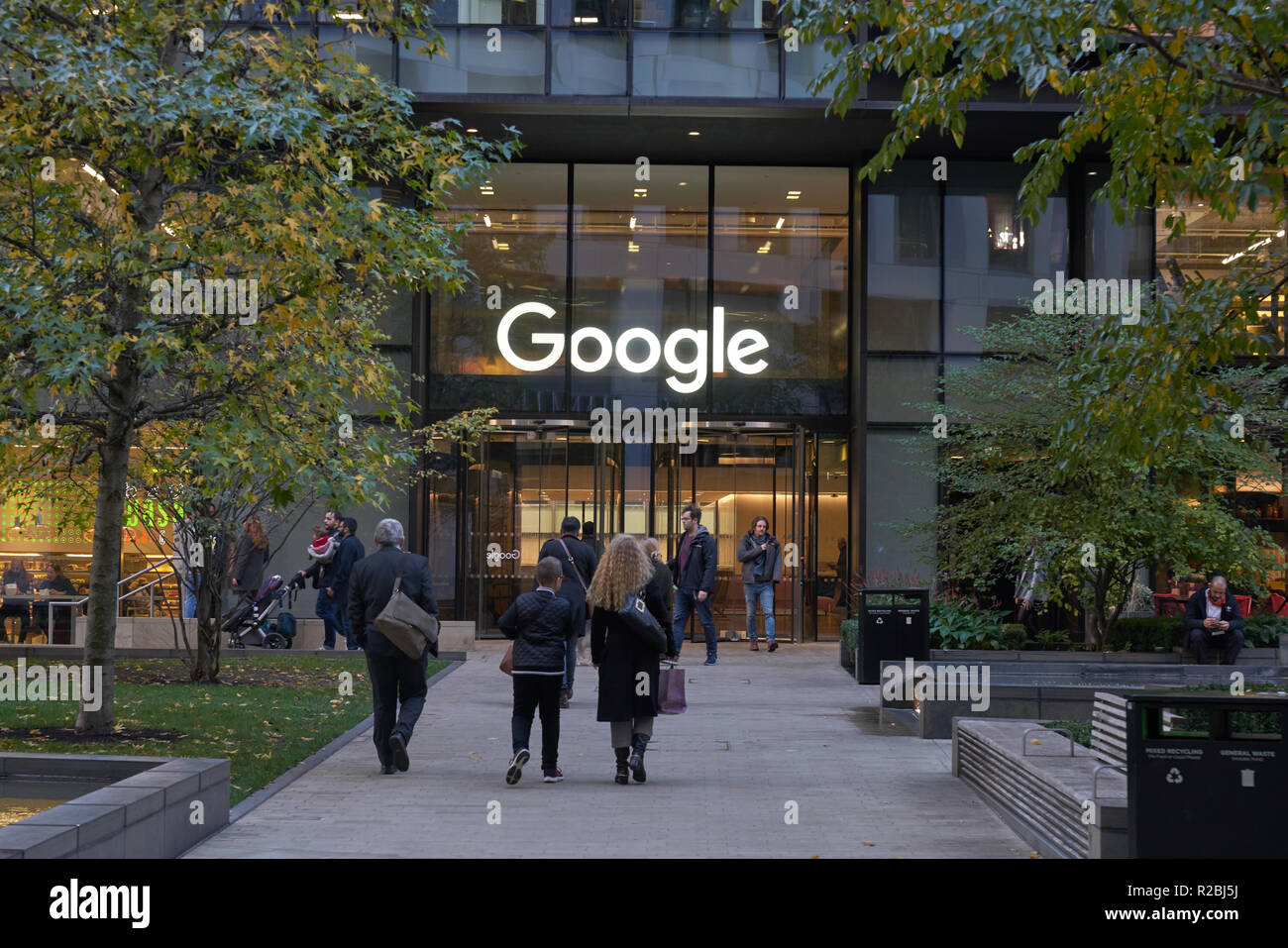 google offices in london Stock Photo