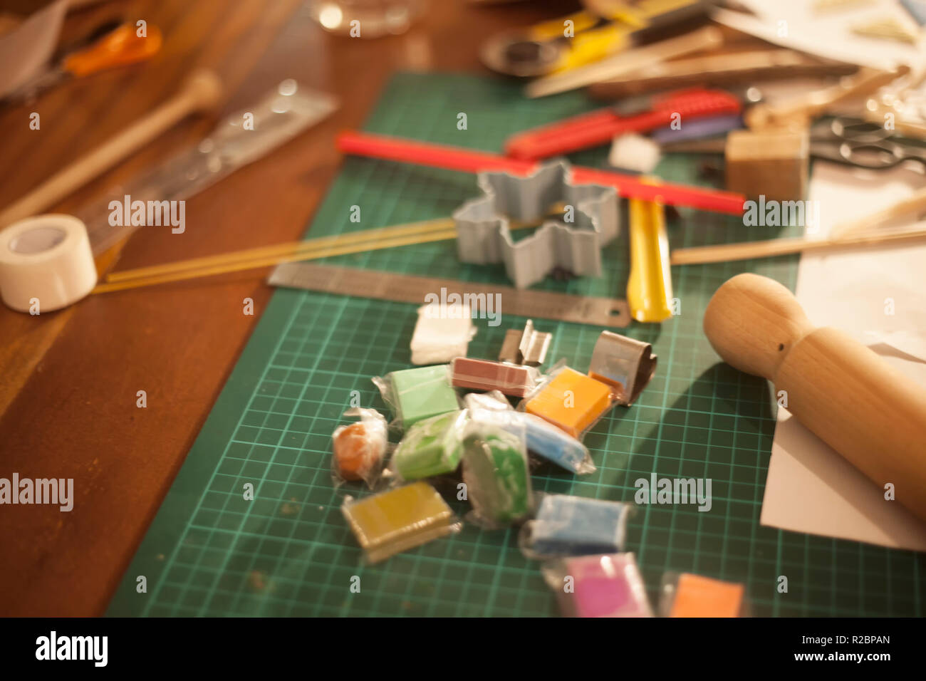 Arts & Crafts equipment & supplies in an artists studio Stock Photo Alamy