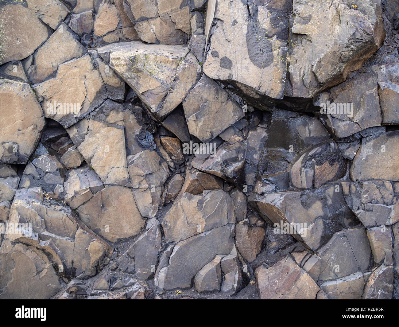 Real sharp rock HDR background Stock Photo