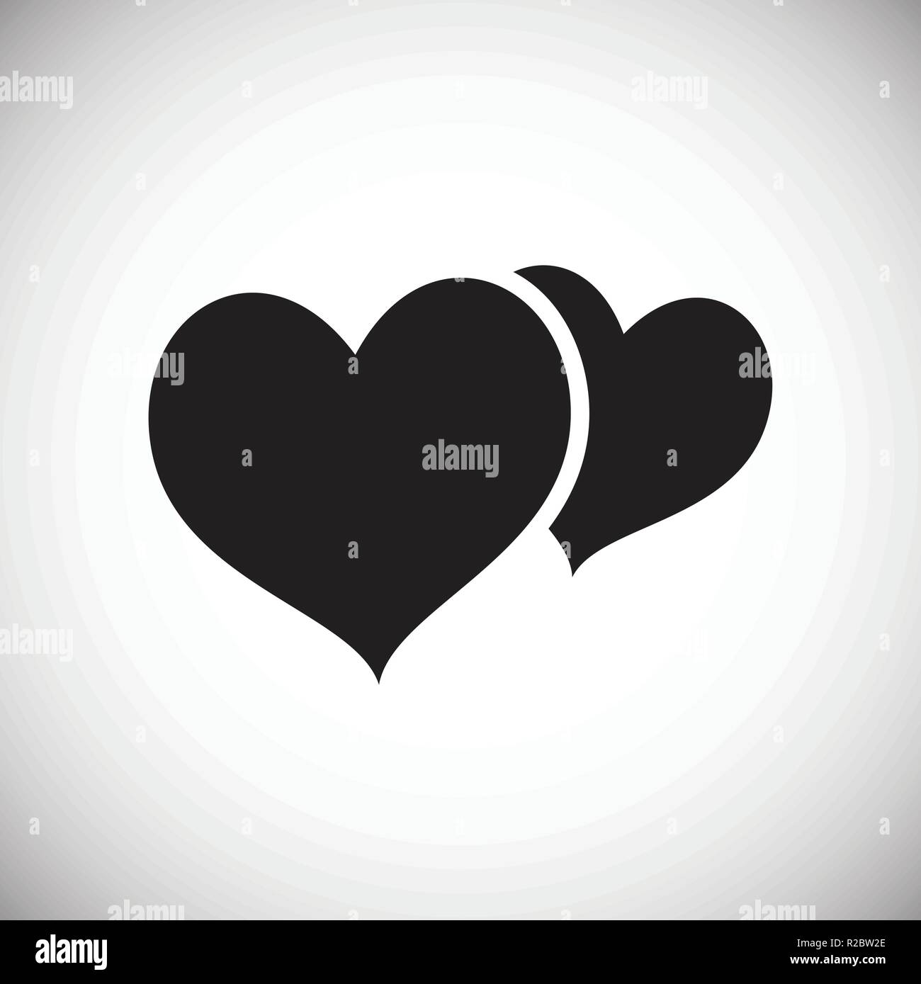 Hearts on white background Stock Vector Image & Art - Alamy