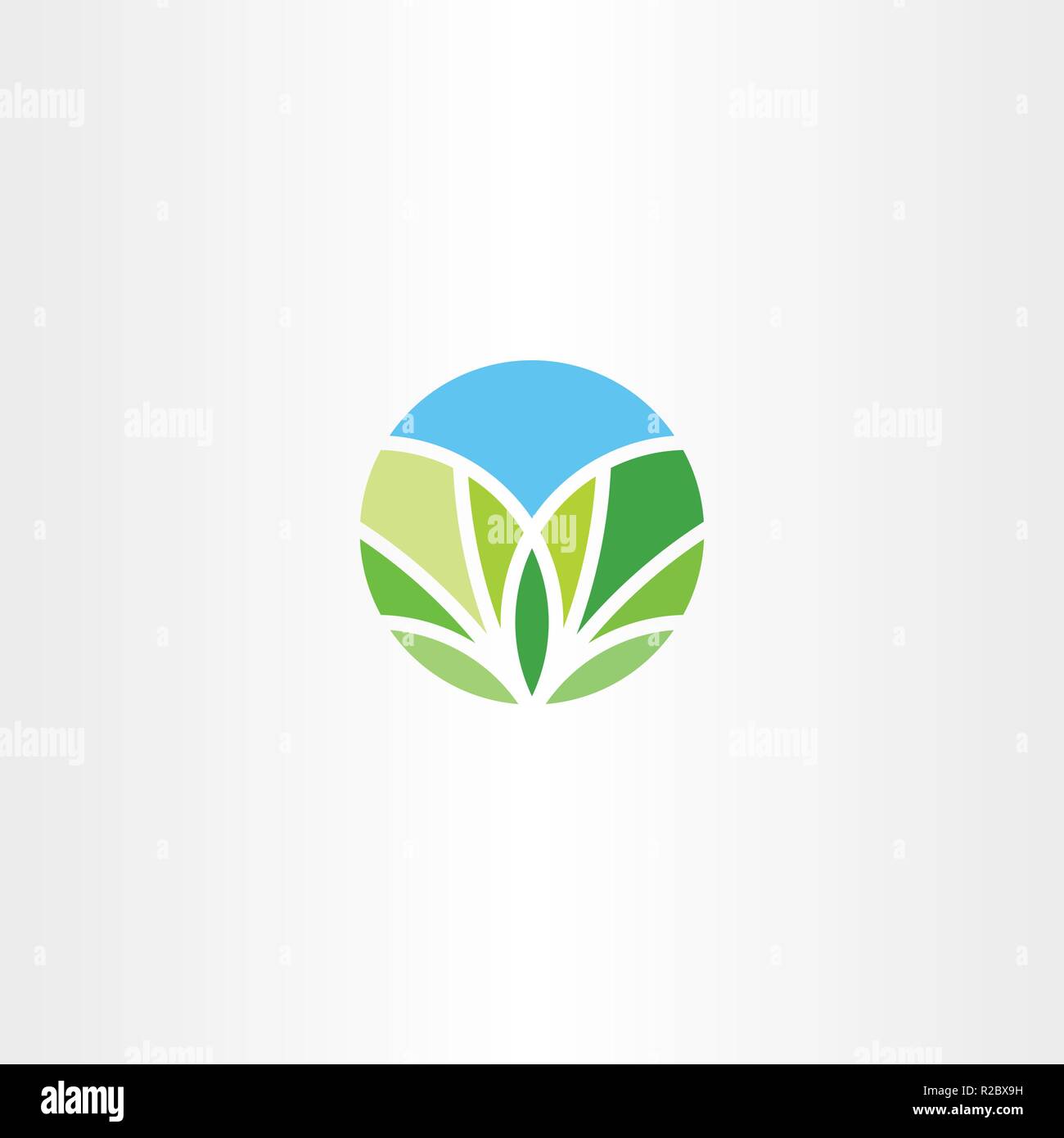 bio leaves circle logo symbol element eco Stock Vector Image & Art - Alamy