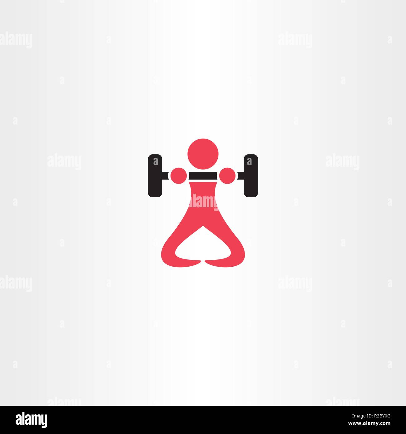 man lifting weights bodybuilder logo vector Stock Vector