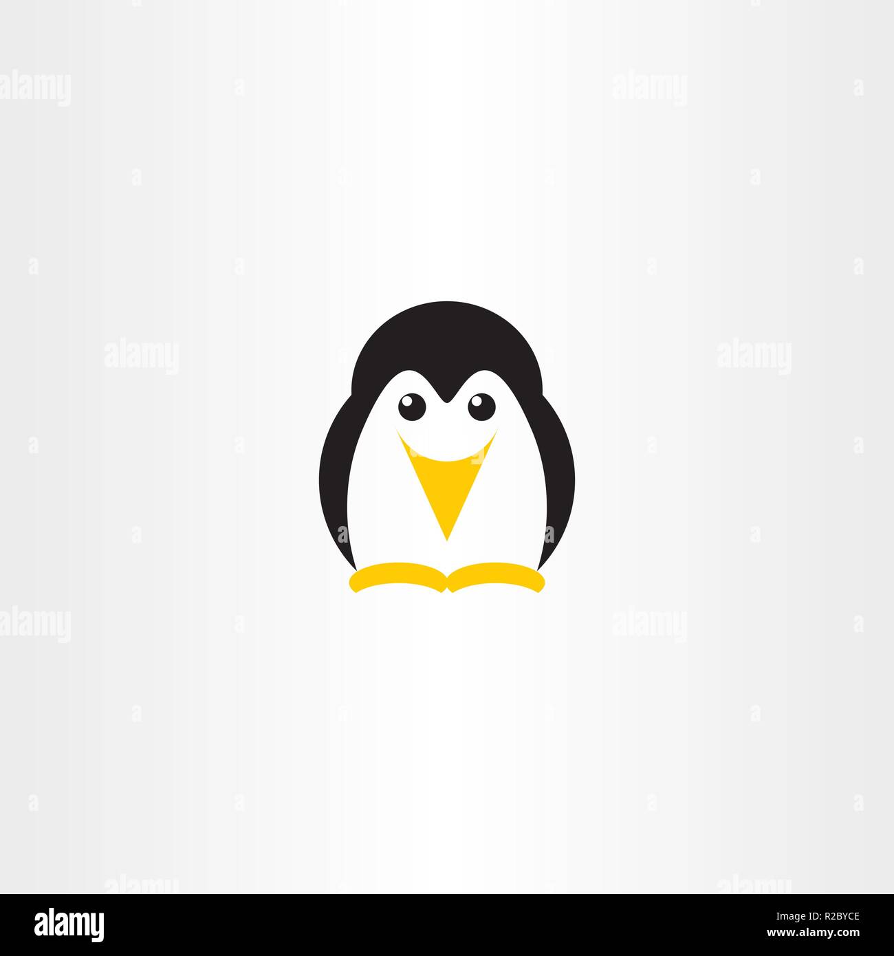 penguin vector logo icon symbol design Stock Vector