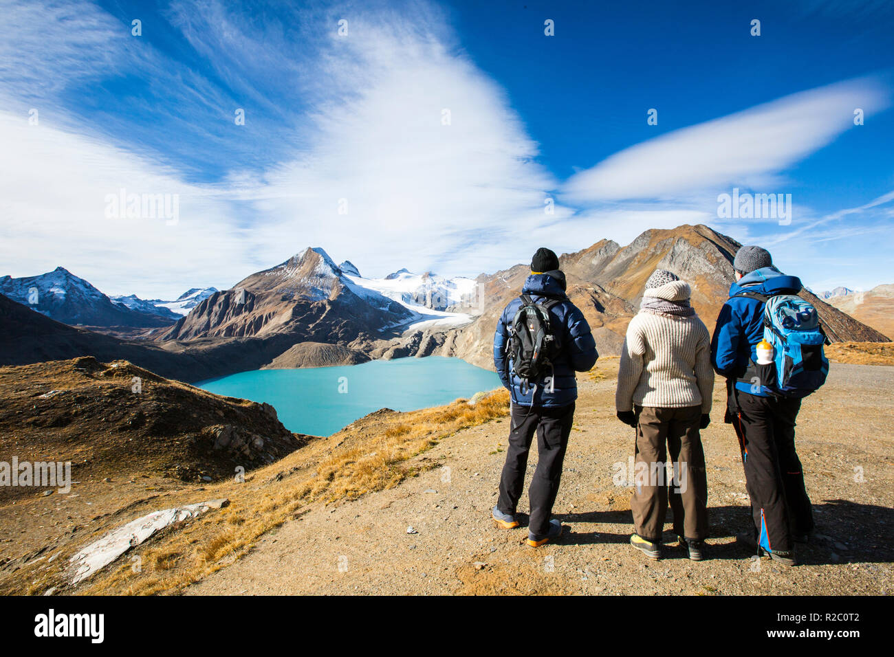 Hiking with friends Stock Photo - Alamy