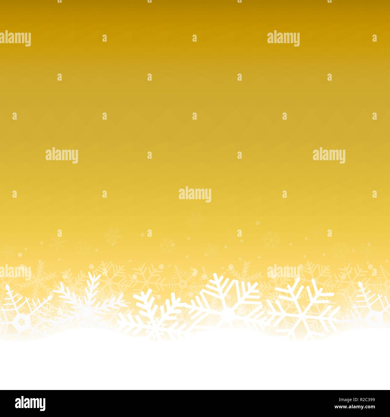 Christmas gold background with snowflakes Stock Vector Image & Art - Alamy