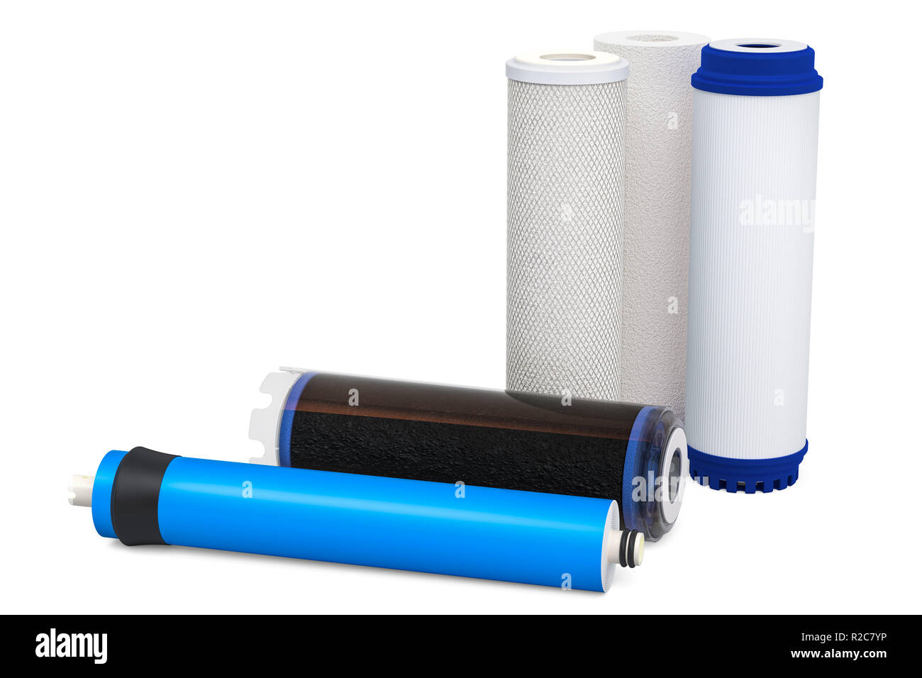 Water filters, carbon filters. Cartridge membrane for water filtration