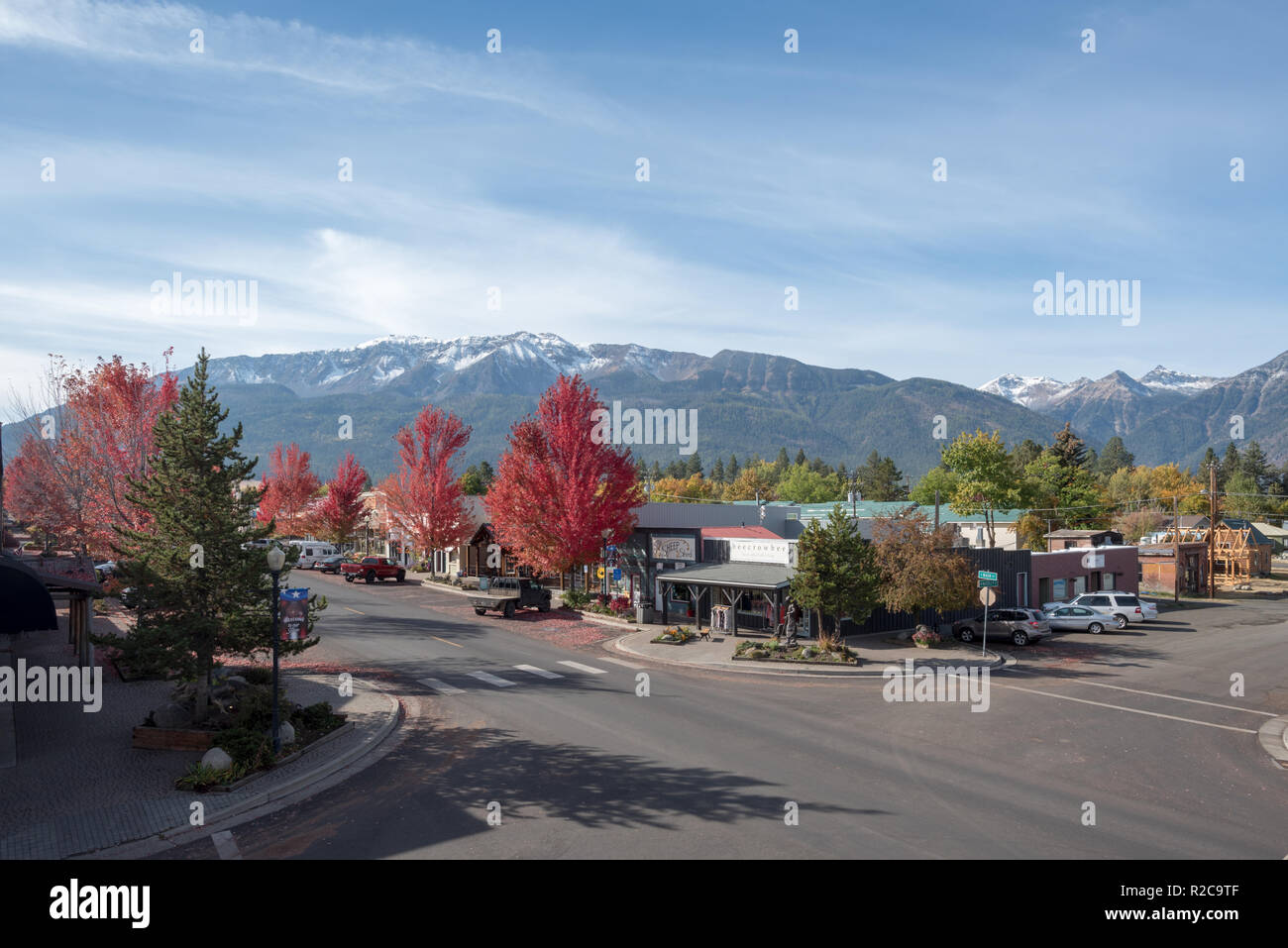 Downtown Joseph, Oregon in autumn Stock Photo Alamy