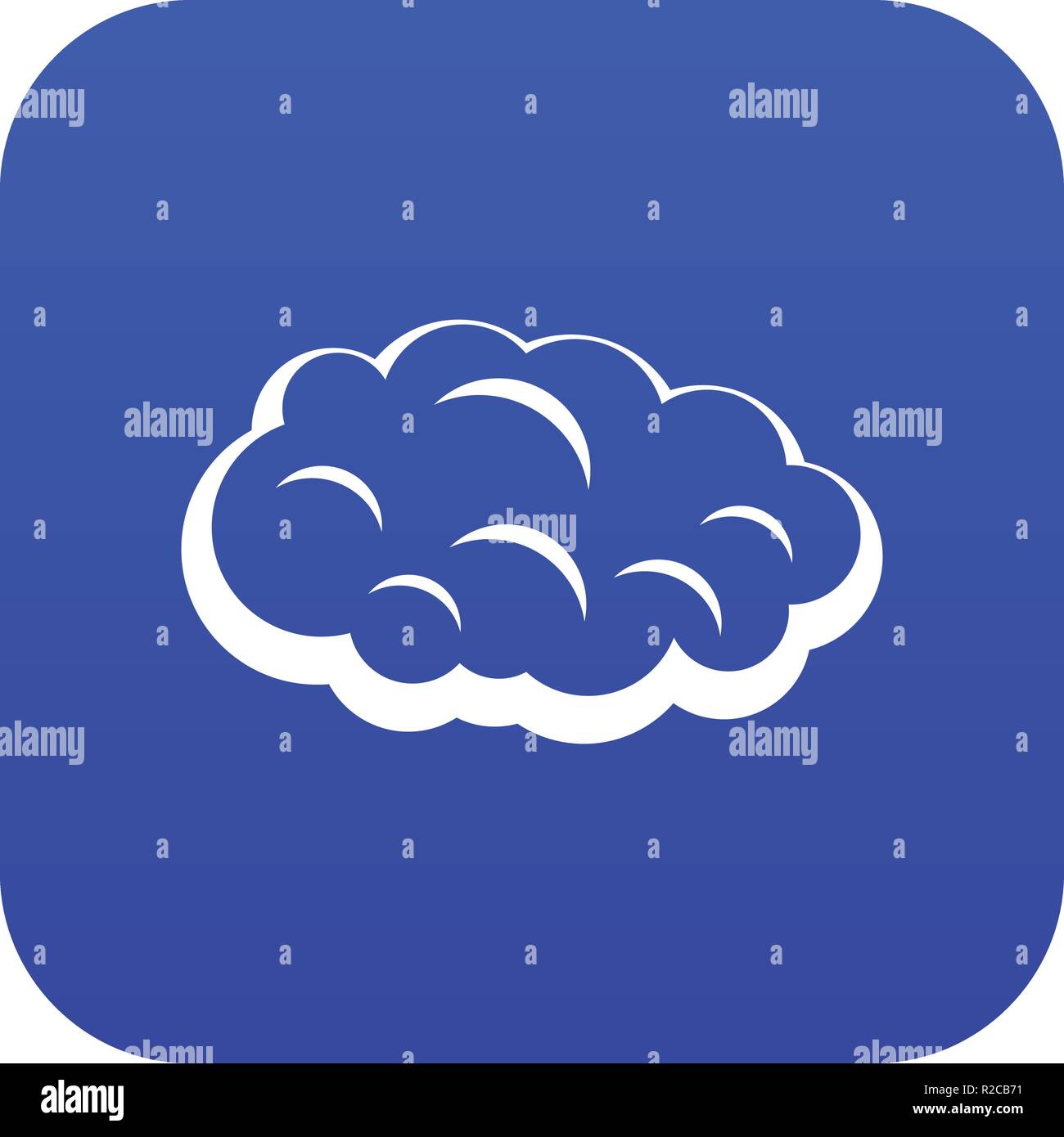 Cloud icon digital blue Stock Vector Image & Art - Alamy