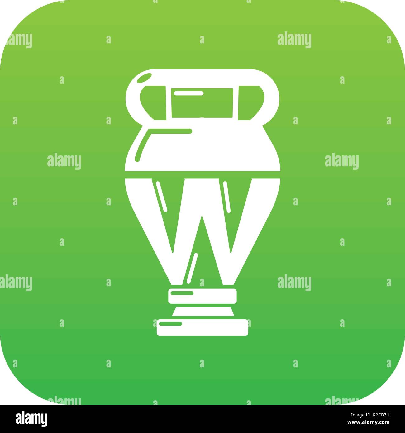 Egyptian vase icon green vector Stock Vector Image & Art - Alamy