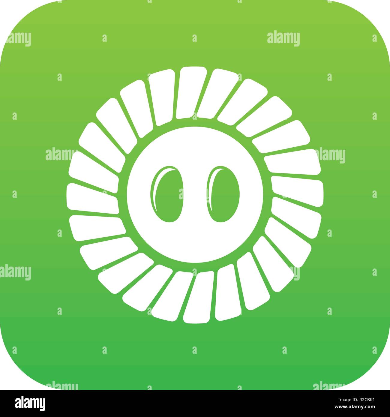 Sewing button icon green vector Stock Vector Image & Art - Alamy