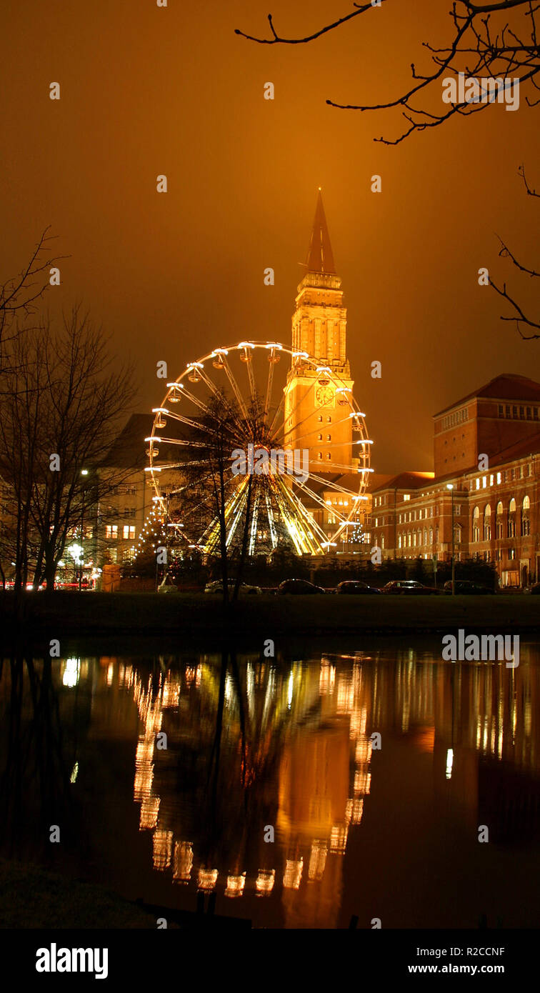 ferris wheel in kiel Stock Photo