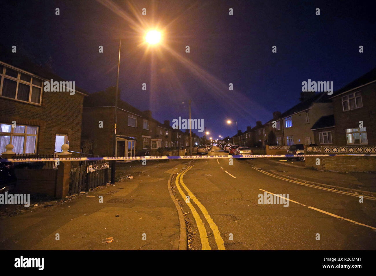 Police at the scene in Edmonton, north London after four men in their ...