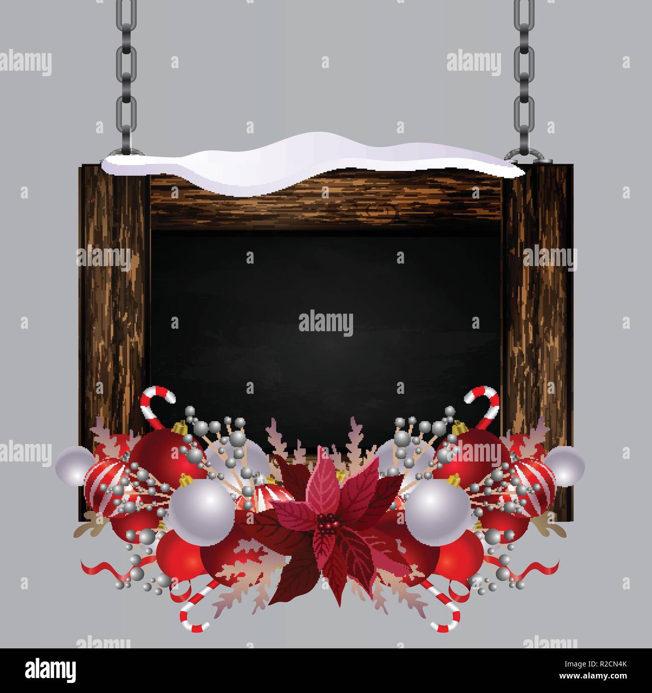 Vector wooden christmas board Stock Vector Image & Art - Alamy