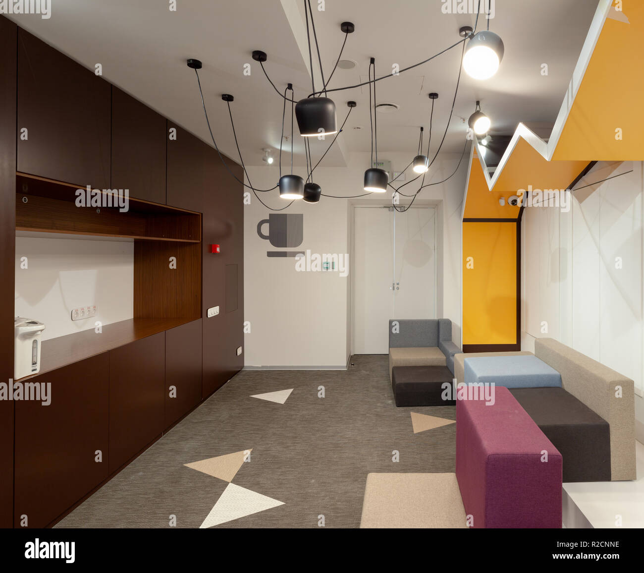 Modern office kitchen interor Stock Photo Alamy