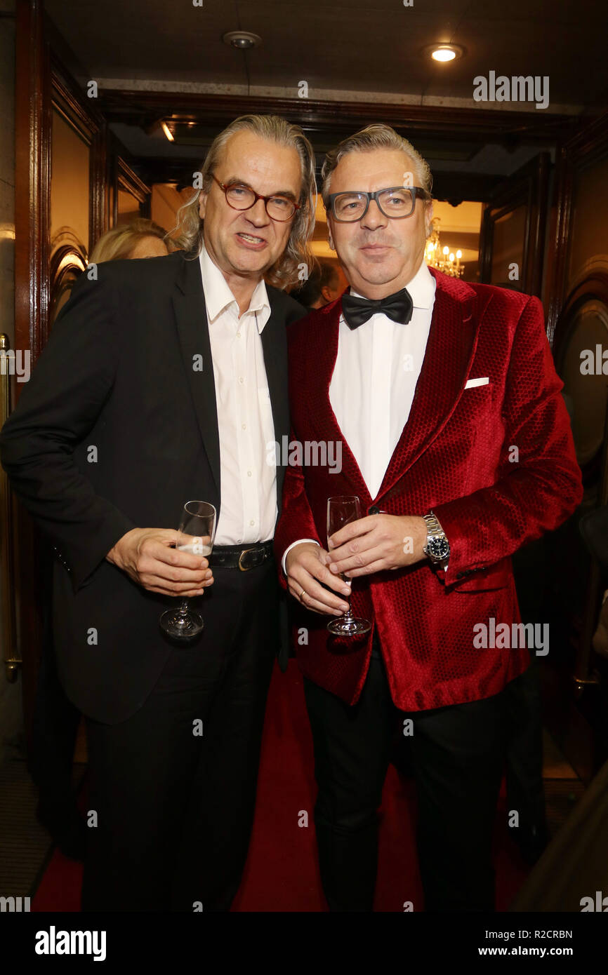 Guests at the premiere of the anniversary show at Hansa Theater in Hamburg  Featuring: Ulrich Waller, Thomas Collien Where: Hamburg, Germany When: 18 Oct 2018 Credit: Becher/WENN.com Stock Photo