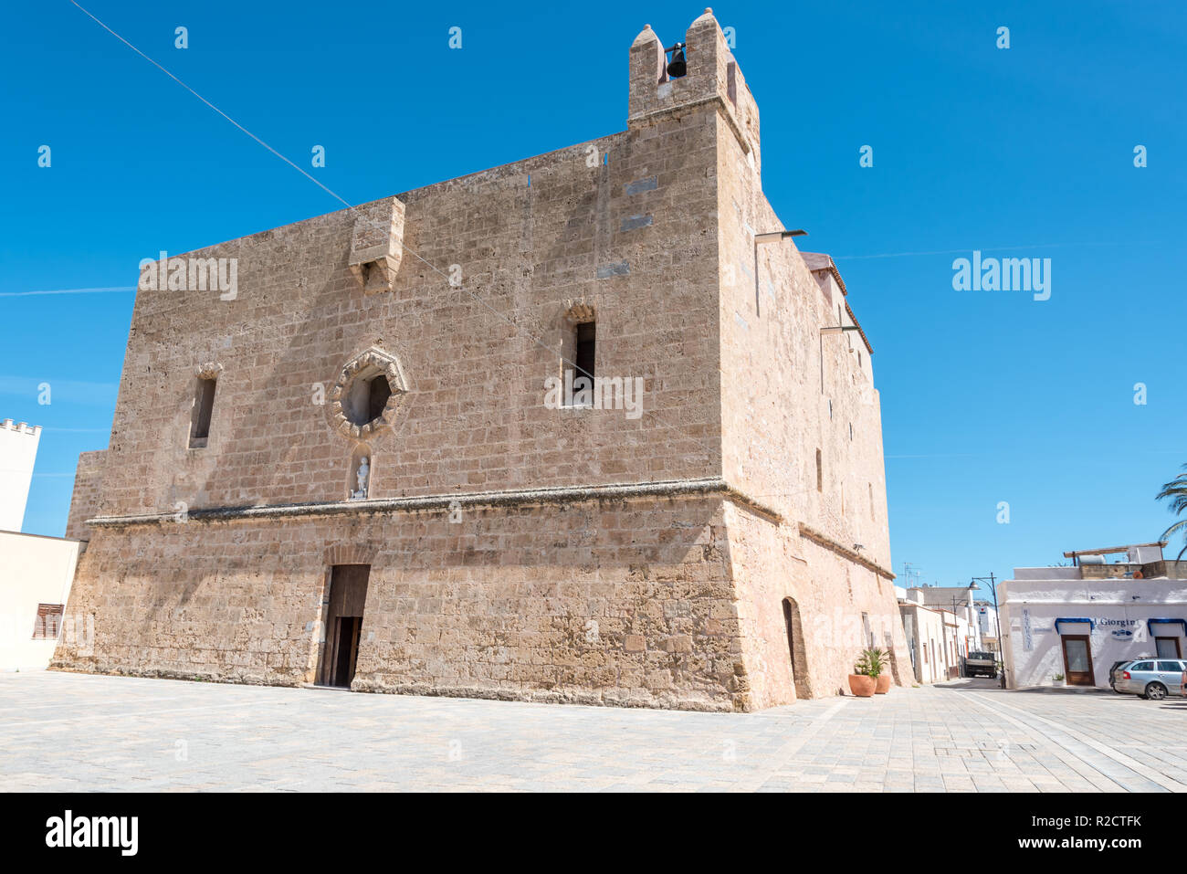 Church of San Vito in the centre of San Vito lo Capo in Western Sicily, Italy Stock Photo