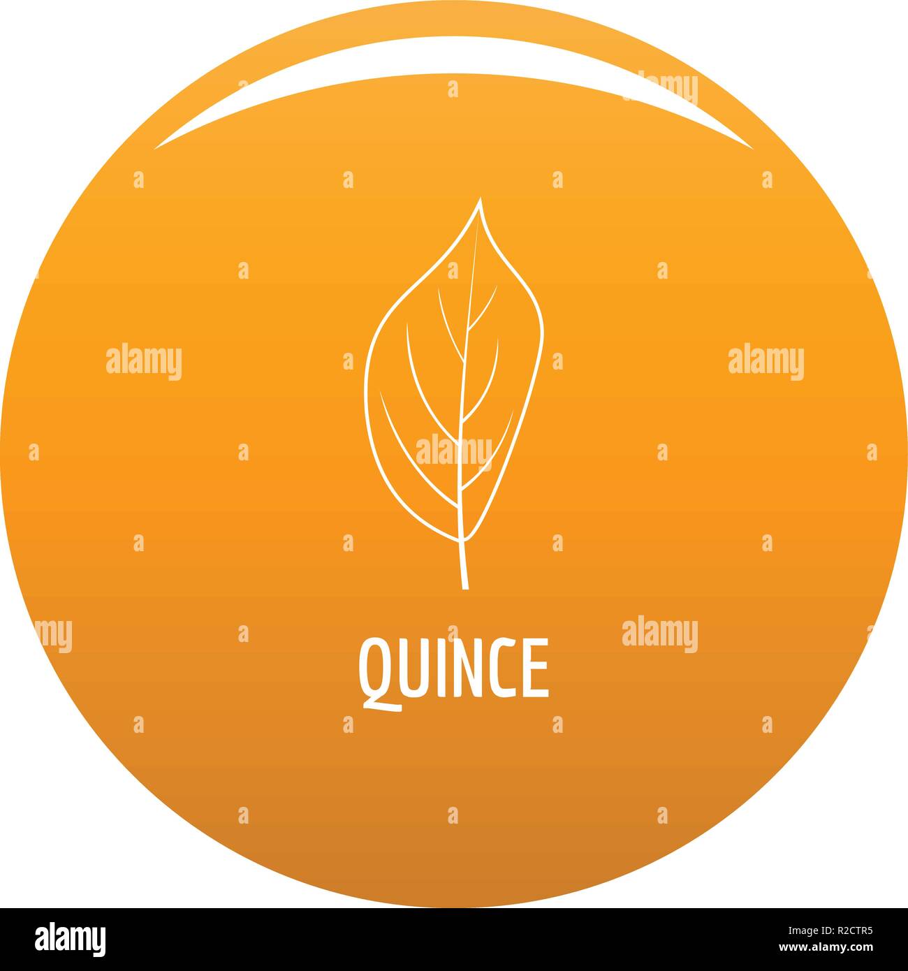 Quince leaf icon. Simple illustration of quince leaf vector icon for ...