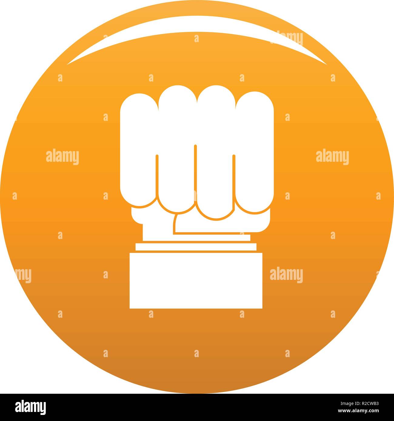 Hand protest icon. Simple illustration of hand protest vector icon for ...