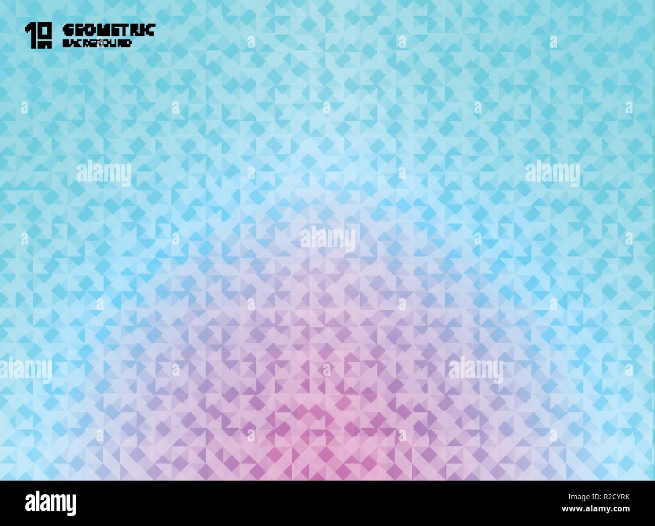 Abstract blue and pink gradient color geometric triangles pattern ...