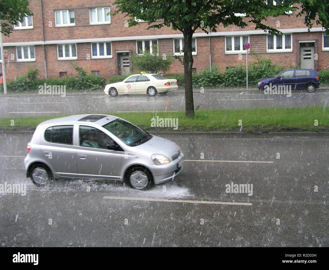 heavy rain Stock Photo