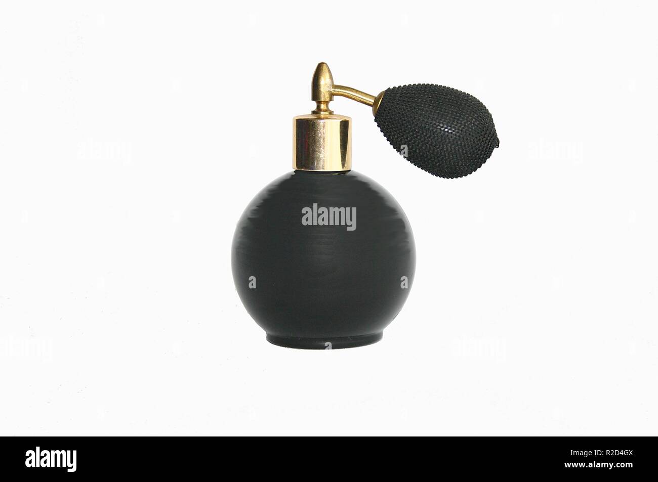 black perfume bottle mat Stock Photo