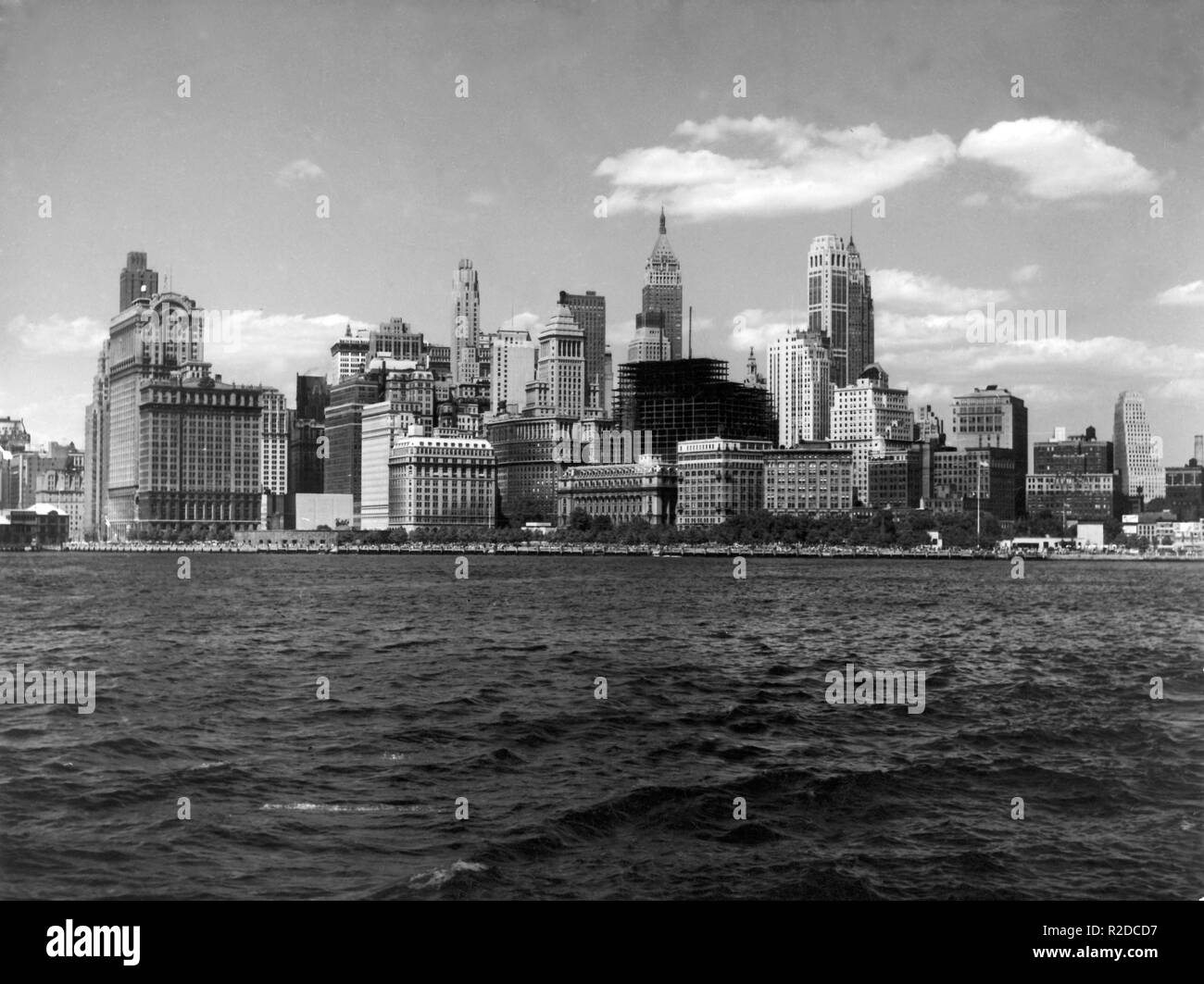 View of the Manhattan skyline, New York, 27.06.1958. | usage worldwide Stock Photo