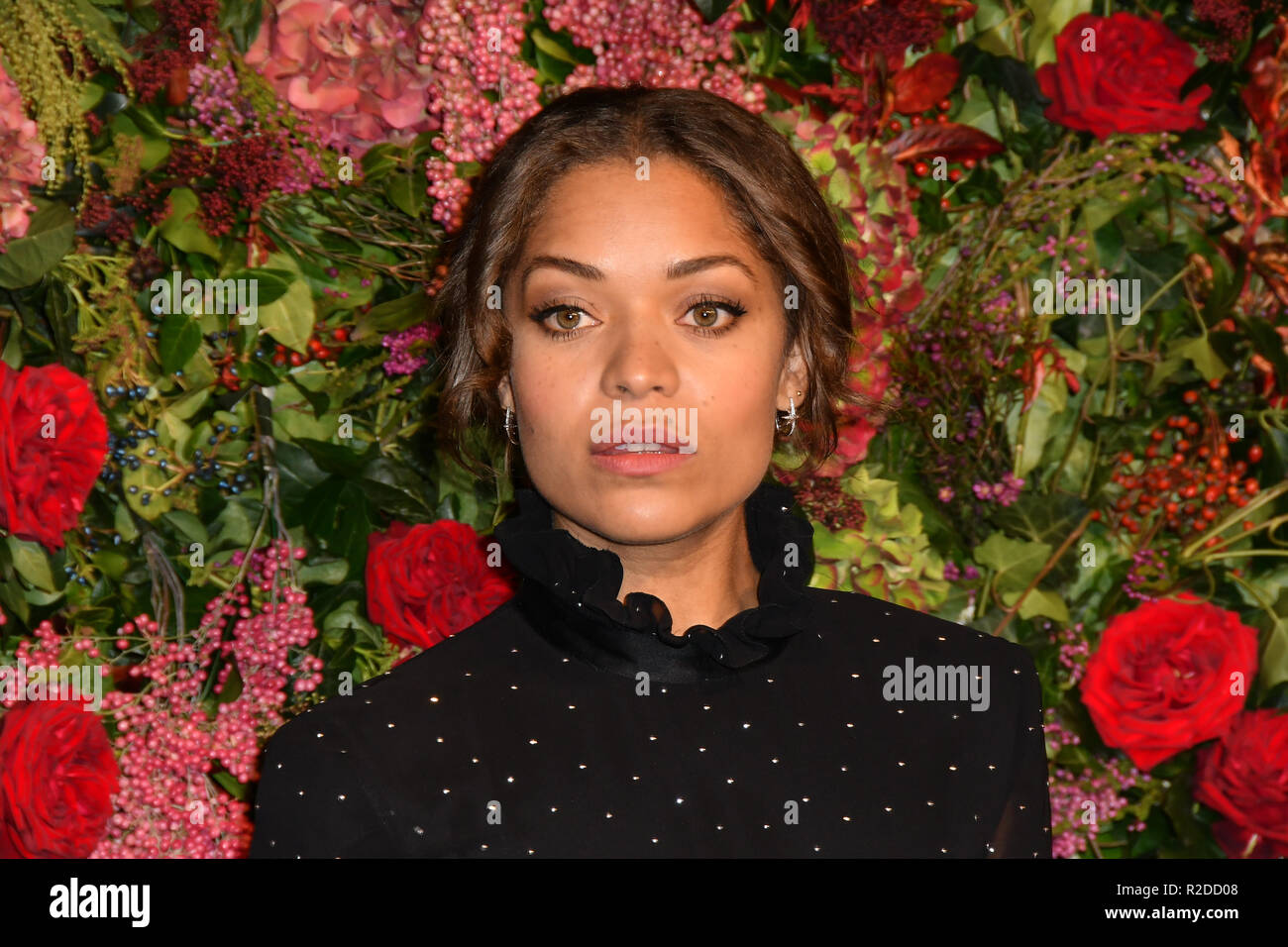 London, UK. 18th November, 2018. Antonia Thomas attends The 64th Evening Standard Theatre Awards at Theatre Royal, on 18 November 2018, London, UK. Credit: Picture Capital/Alamy Live News Stock Photo