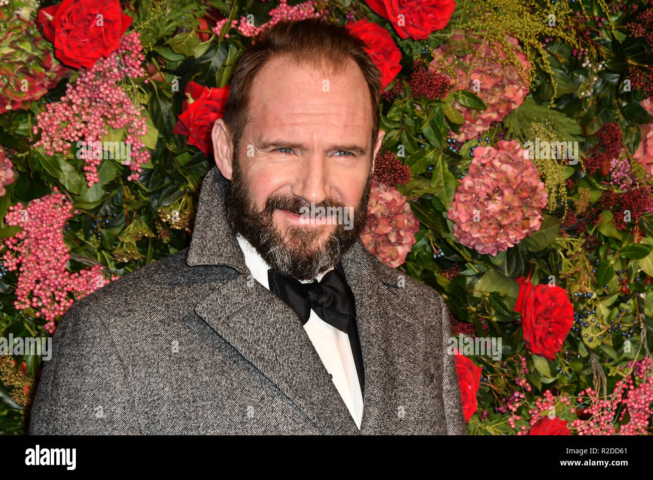 London, UK. 18th November, 2018. Ralph Fiennes attends The 64th Evening Standard Theatre Awards at Theatre Royal, on 18 November 2018, London, UK. Credit: Picture Capital/Alamy Live News Stock Photo