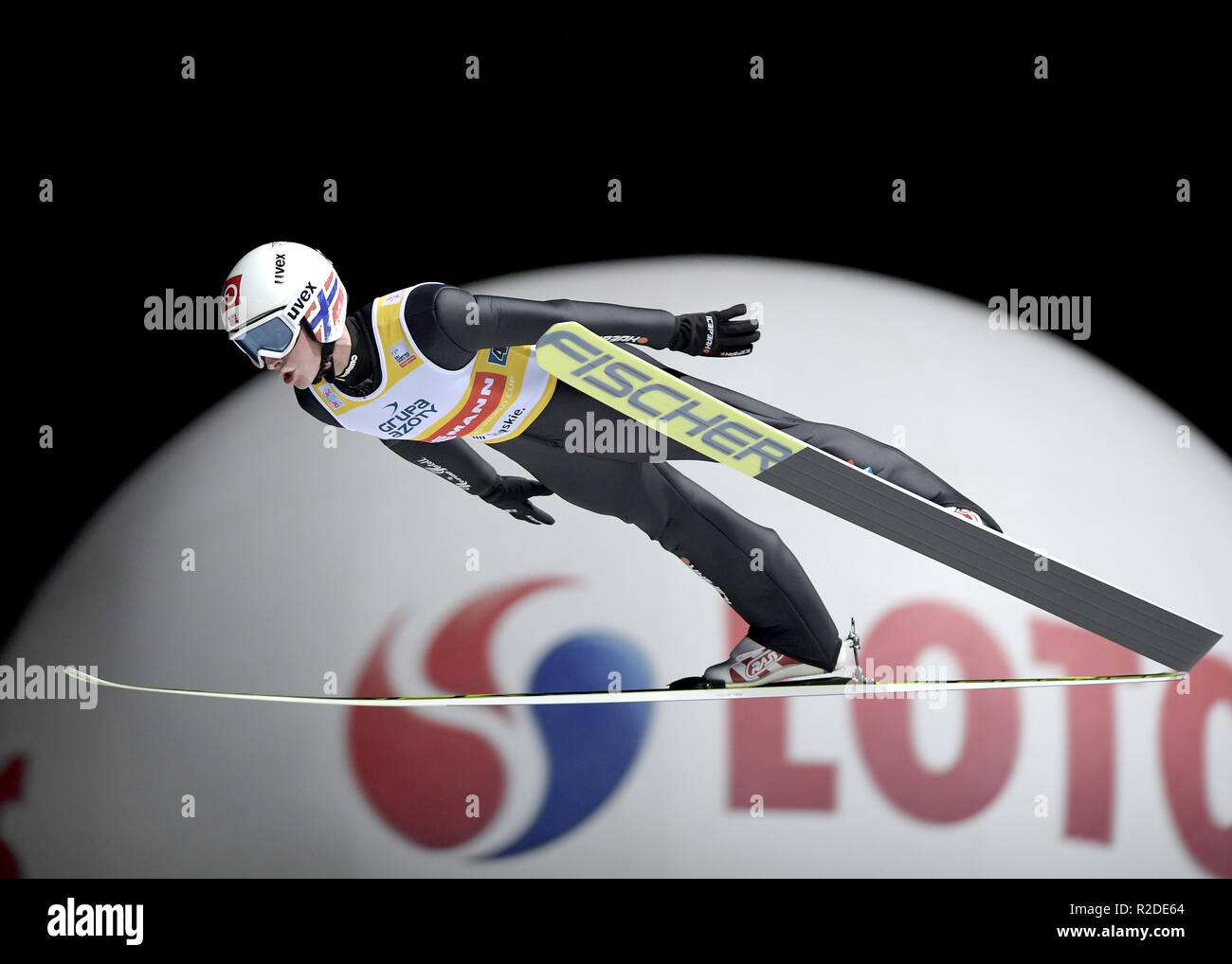 Anders Fannemel  World Cup FIS Ski Jumping on November 17, 2018 in Wisla, Poland. Stock Photo