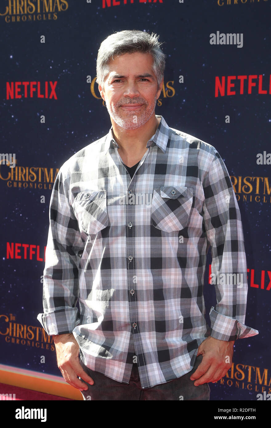 Los Angeles, Ca, USA. 18th Nov, 2018. Esai Morales at the Netflix world premiere of The Christmas Chronicles at Bruin Westwood in Los Angeles, California on November 18, 2018. Credit: Faye Sadou/Media Punch/Alamy Live News Stock Photo