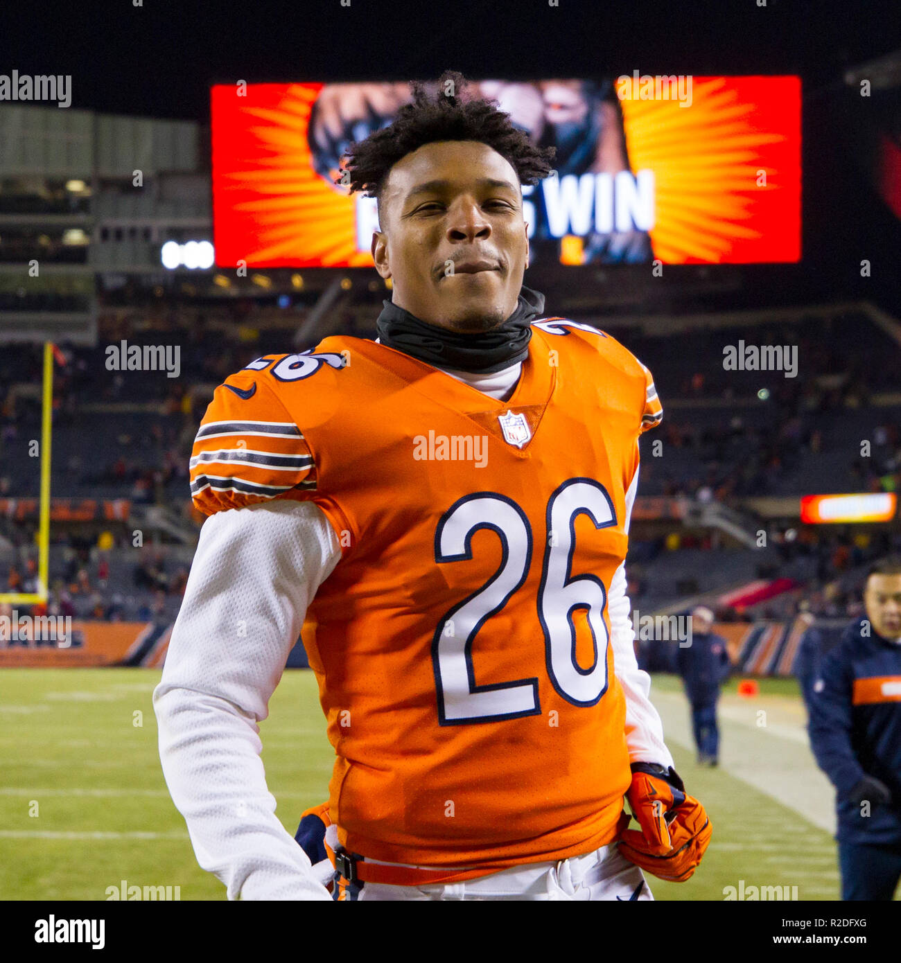 Chicago, Illinois, USA. 18th Nov, 2018. - Bears #26 Deon Bush