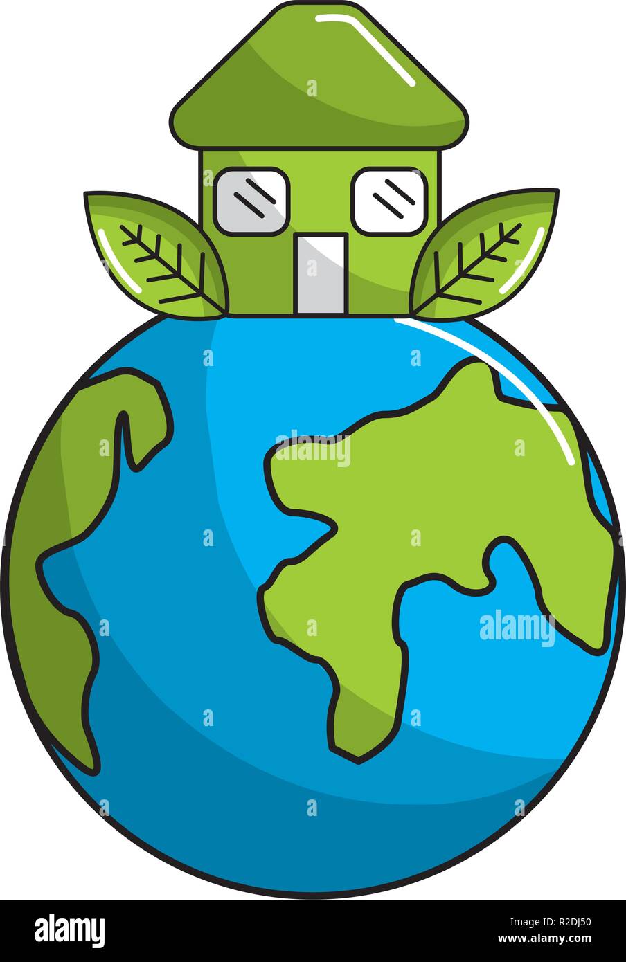 Isolated eco house design Stock Vector Image & Art - Alamy
