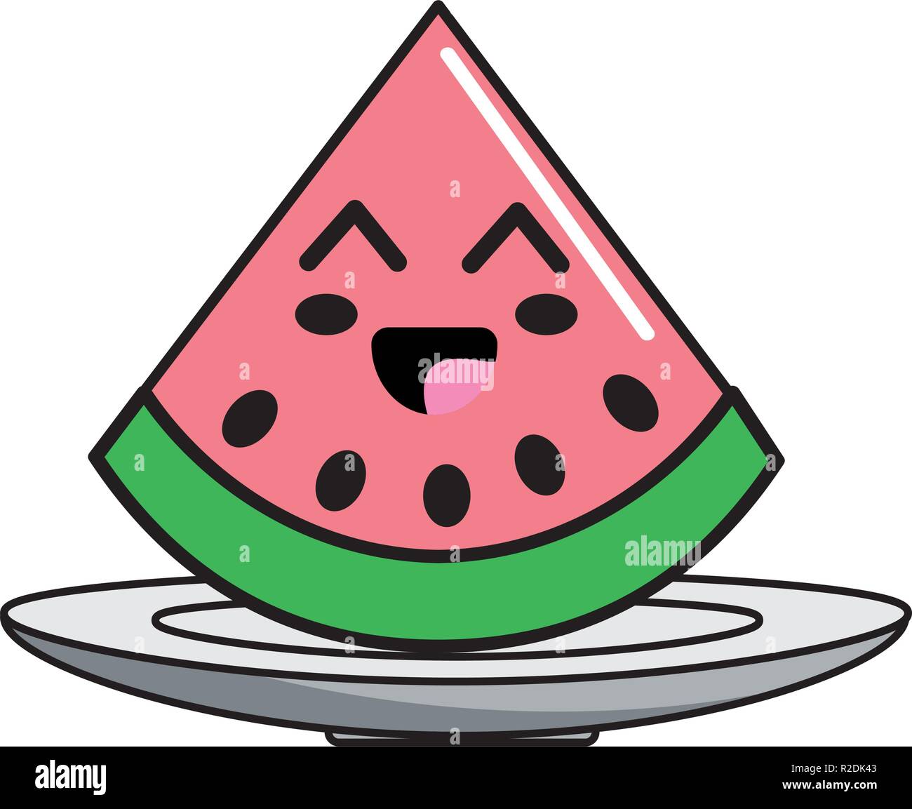 Isolated watermelon fruit design Stock Vector Image & Art - Alamy