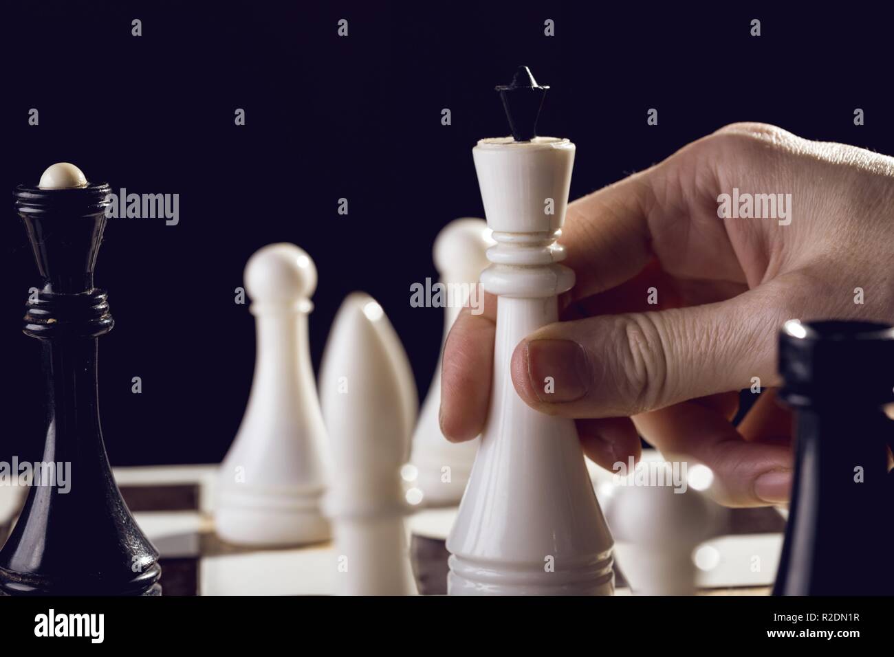 Chess Game in a Street Open Competition. Stock Image - Image of wood,  challenge: 279429957