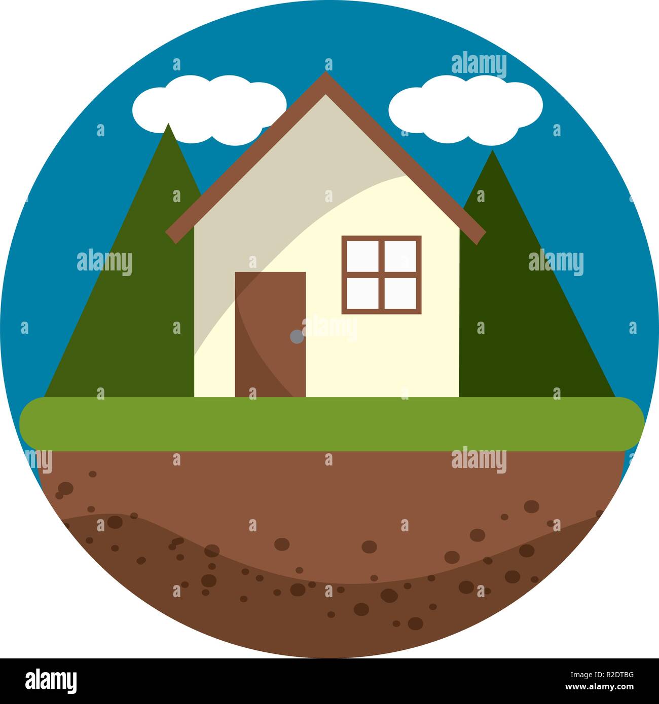 Isolated eco house design Stock Vector Image & Art - Alamy