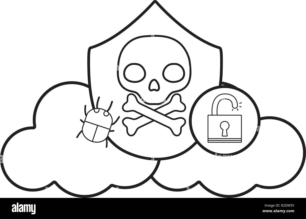 Isolated security system design Stock Vector Image &amp; Art - Alamy