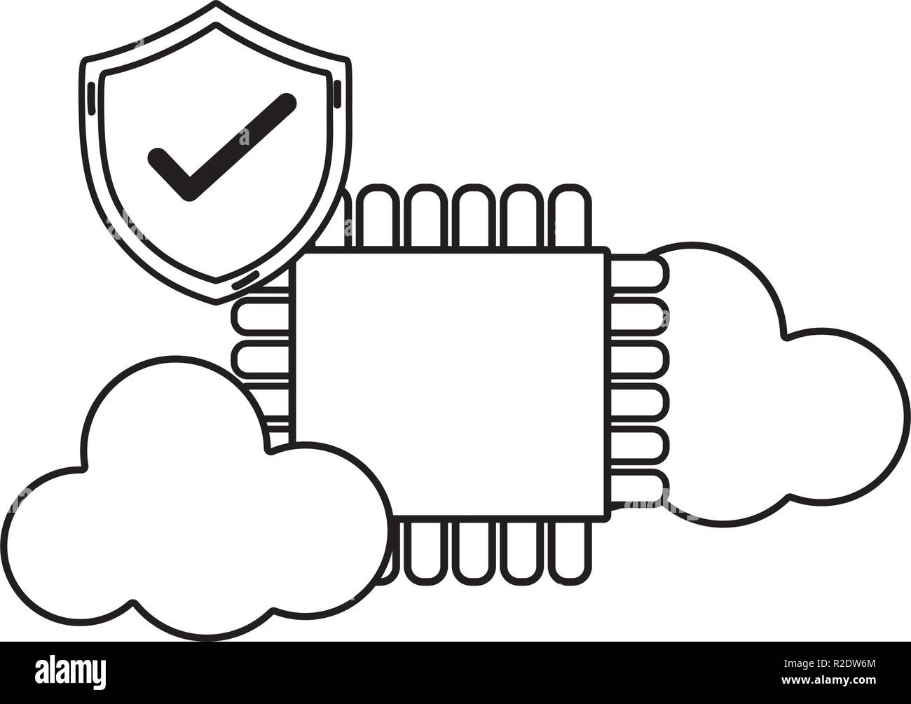Isolated security system design Stock Vector Image &amp; Art - Alamy