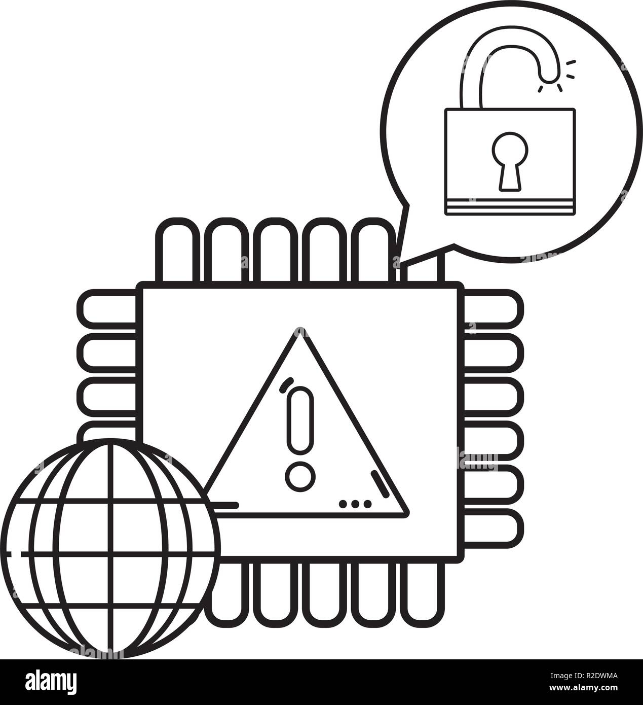 Isolated security system design Stock Vector Image & Art Alamy