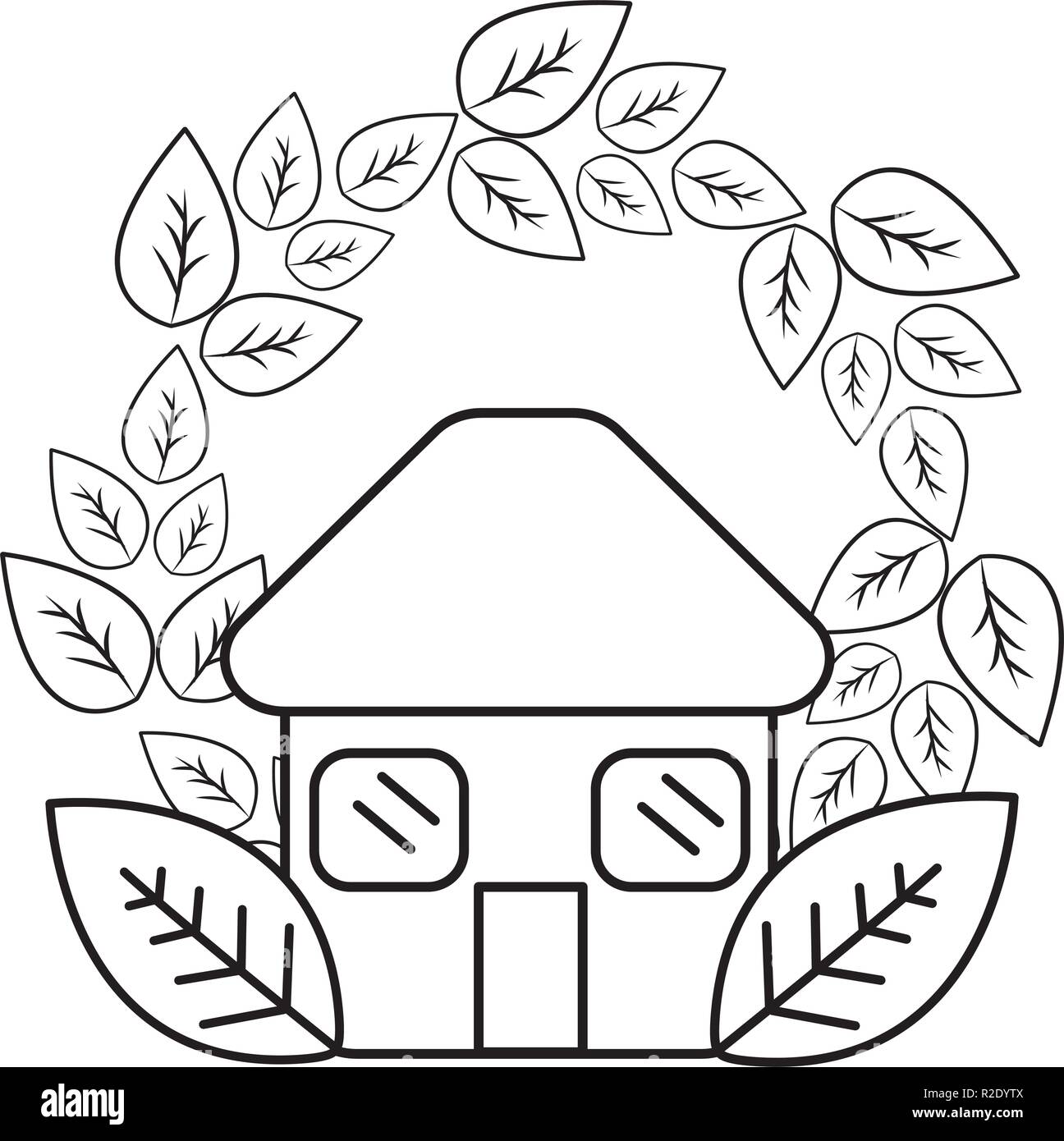 Isolted eco house design Stock Vector Image & Art - Alamy