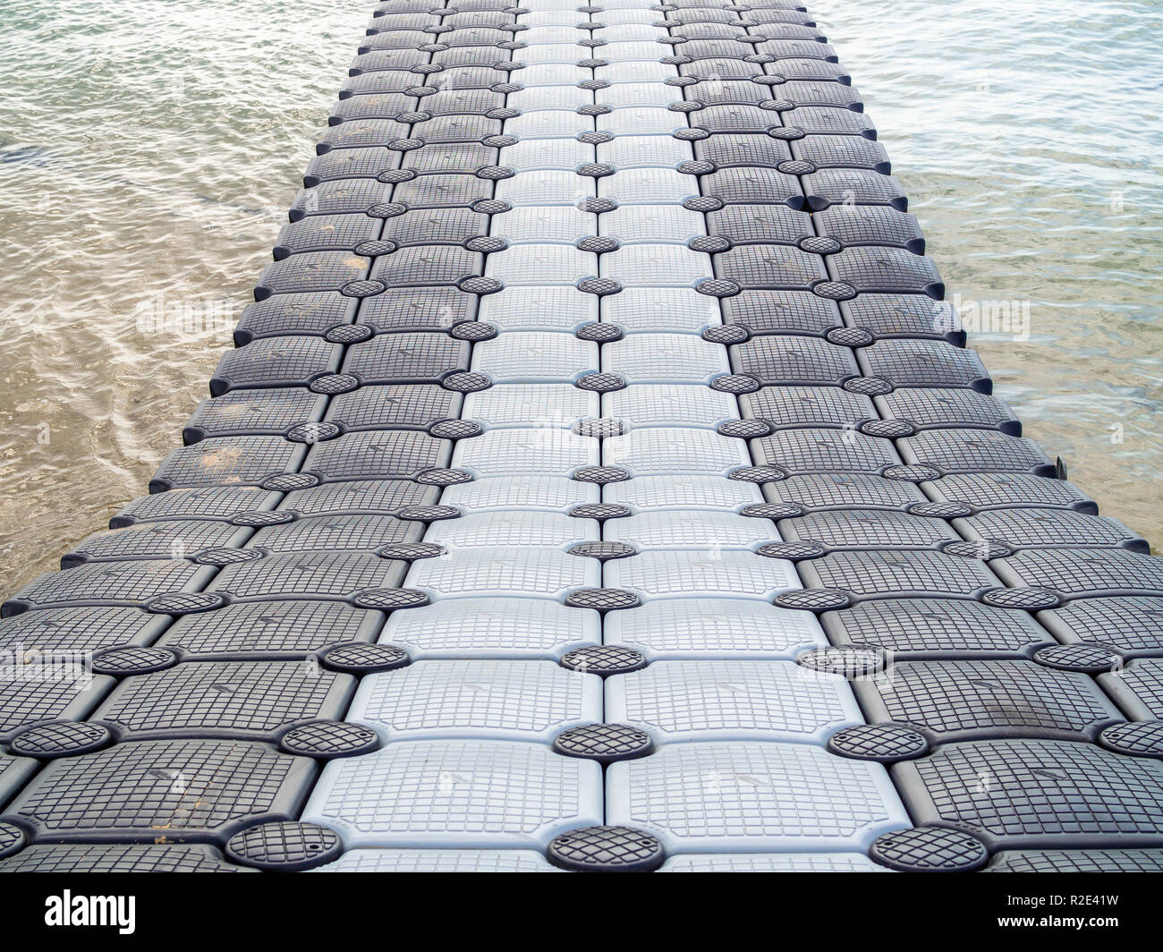 Floating Bridge On Sea