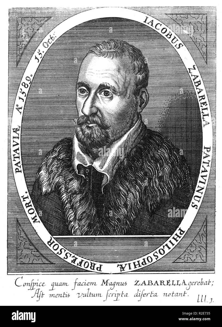 JACOPO ZABARELLA (1533-1589) Italian philosopher Stock Photo