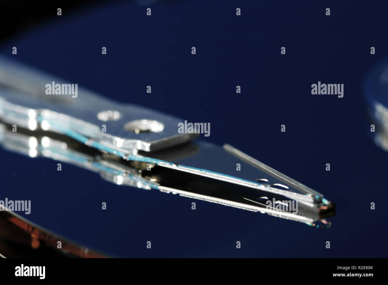 inner life of a hard disk Stock Photo Alamy